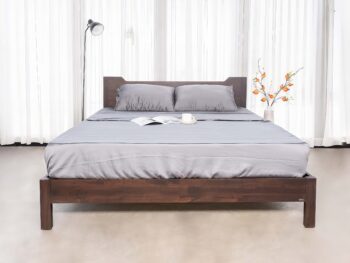 The Celyxmed MALAGAYX Bed in Brown color Made of Plywood